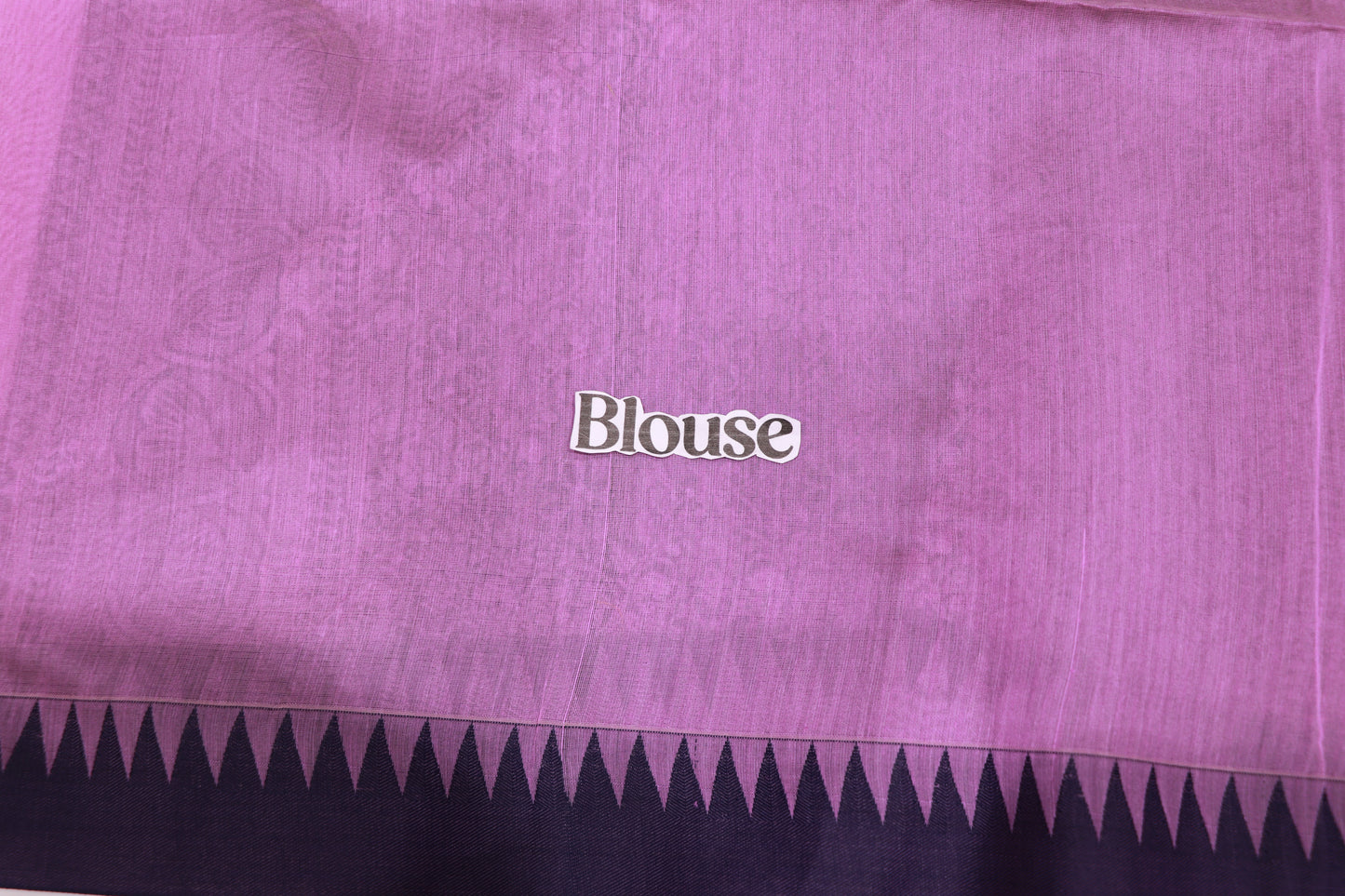 Silk Cotton Saree Violet Colour