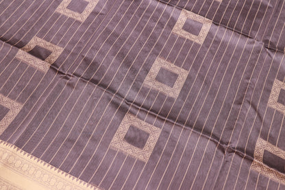 Silk  Cotton Saree Brown  Colour