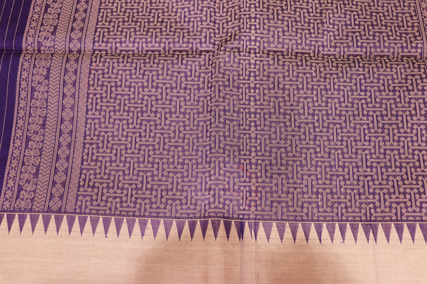 Silk Cotton  Saree Violet  Colour