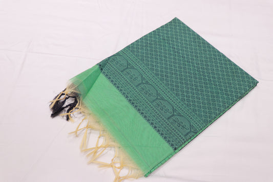 Silk  Cotton  Saree Pista Green  Colour