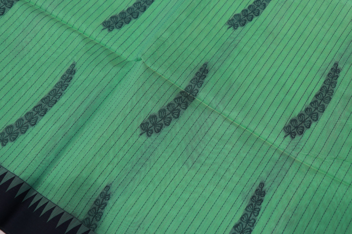 Silk  Cotton  Saree Pista Green  Colour