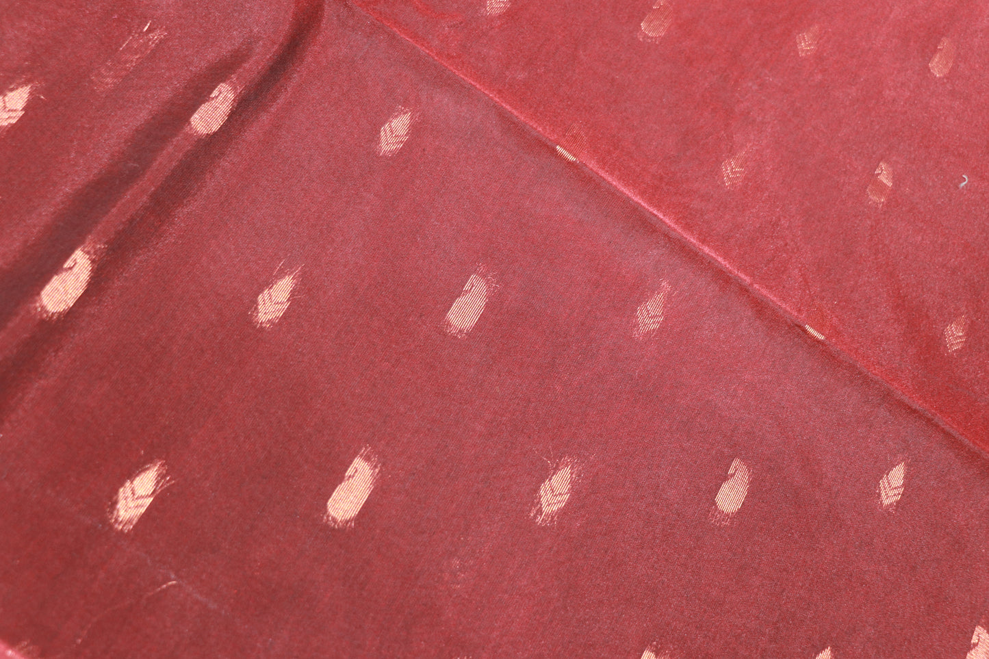 Silk Cotton Saree Brown With Mustard - Vaishali Silks