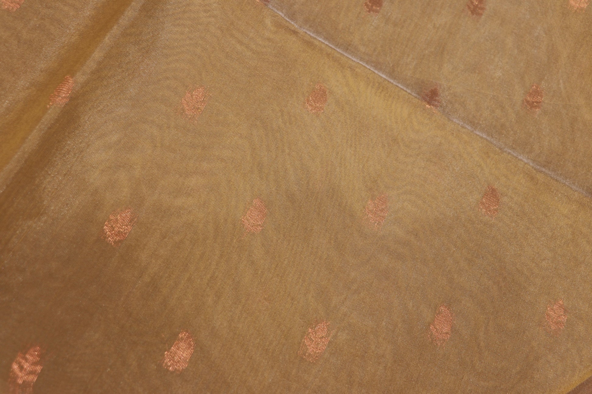 Silk Cotton Saree Sandal With Pink Colour - Vaishali Silks