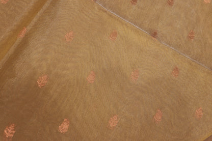 Silk Cotton Saree Sandal With Pink Colour - Vaishali Silks