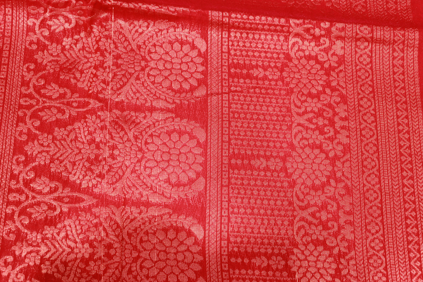 Silk Cotton Saree Sandal With Pink Colour - Vaishali Silks