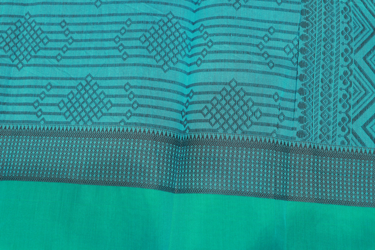 Silk Cotton Saree Biue Colour