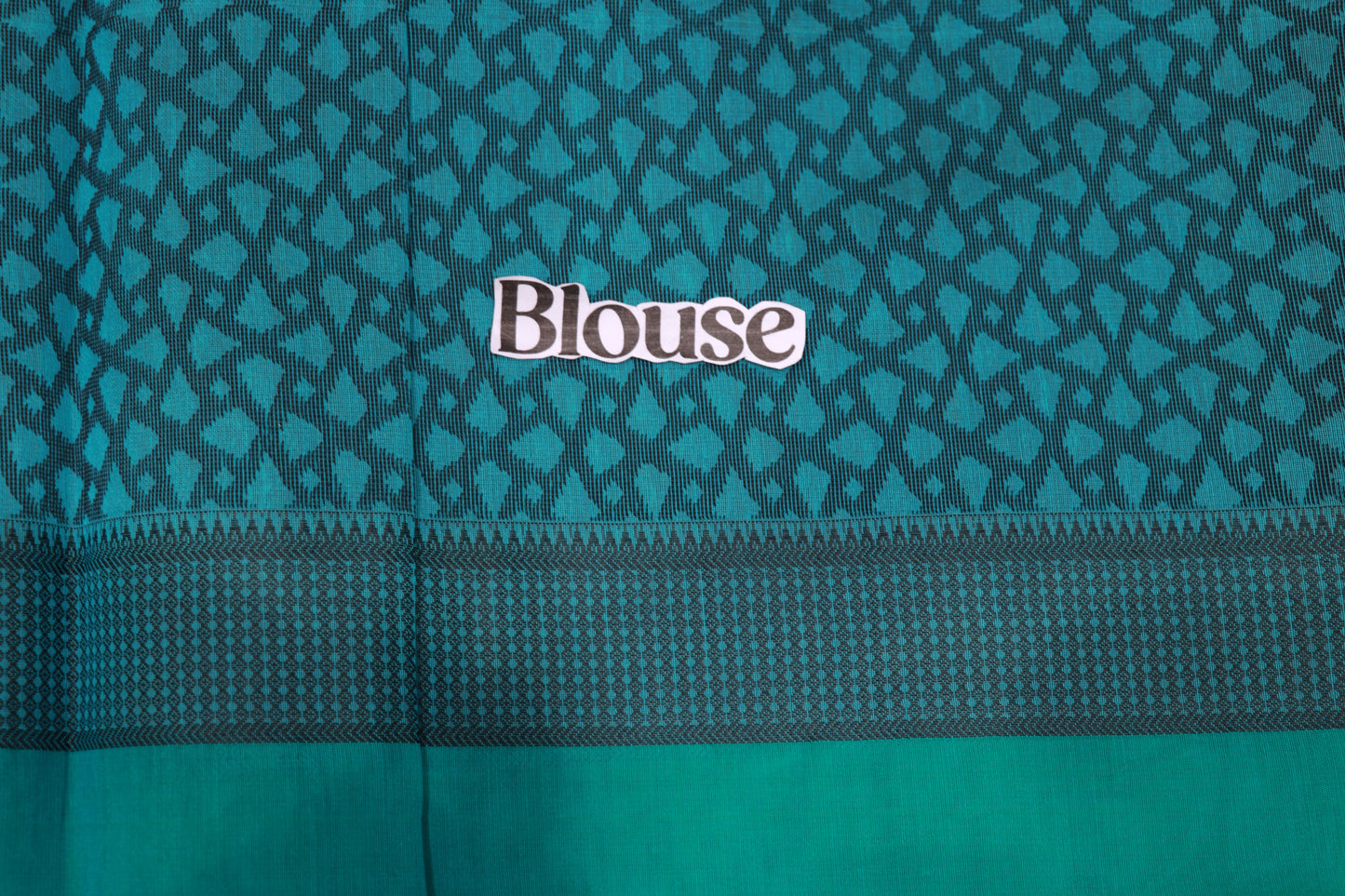Silk Cotton Saree Biue Colour