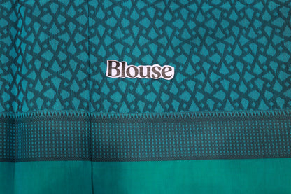 Silk Cotton Saree Biue Colour