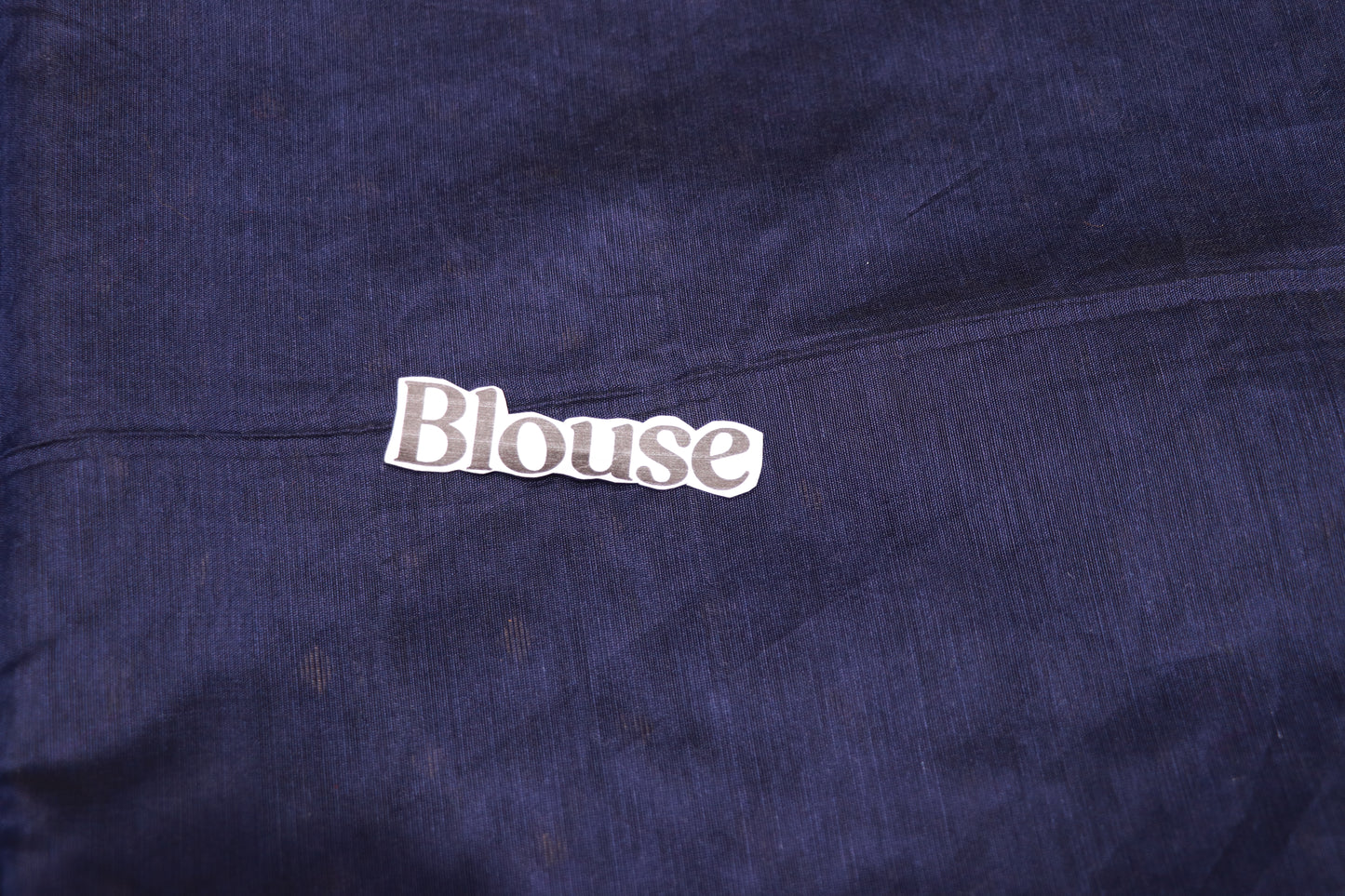 Silk Cotton Saree  Blue Colour