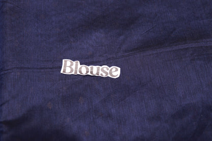 Silk Cotton Saree  Blue Colour