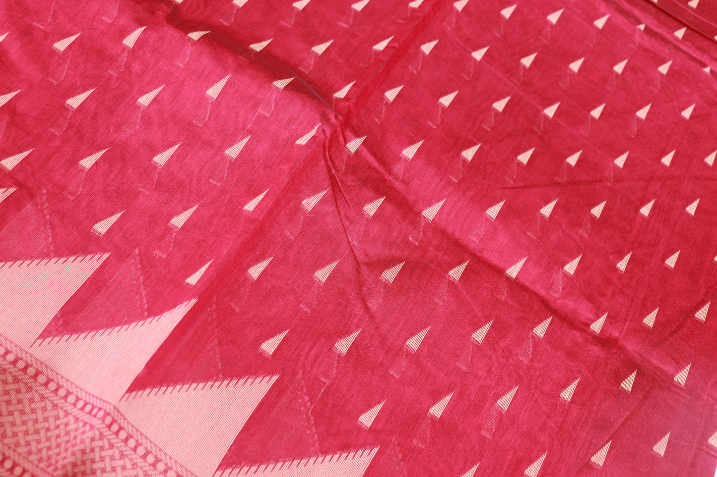 Silk  Cotton  Saree  Pink  Colour