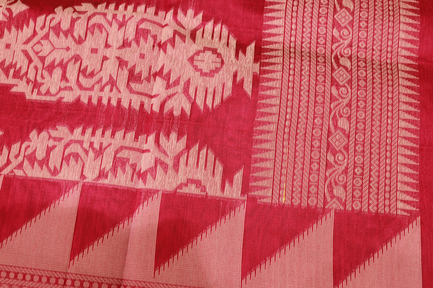 Silk  Cotton  Saree  Pink  Colour