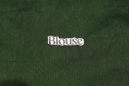 Silk Cotton  Saree Green  Colour - Vaishali Silks