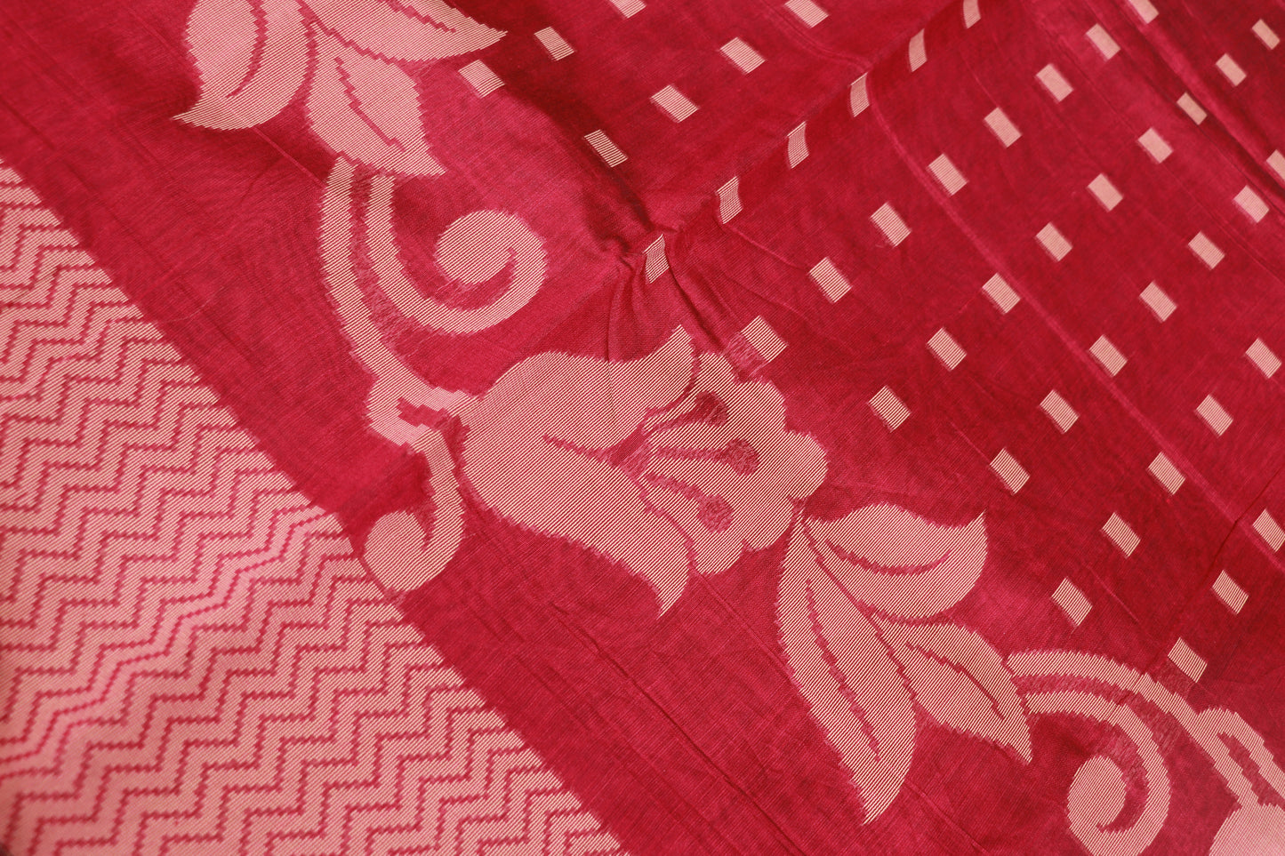 Silk  Cotton  Saree  Pink  Colour - Vaishali Silks
