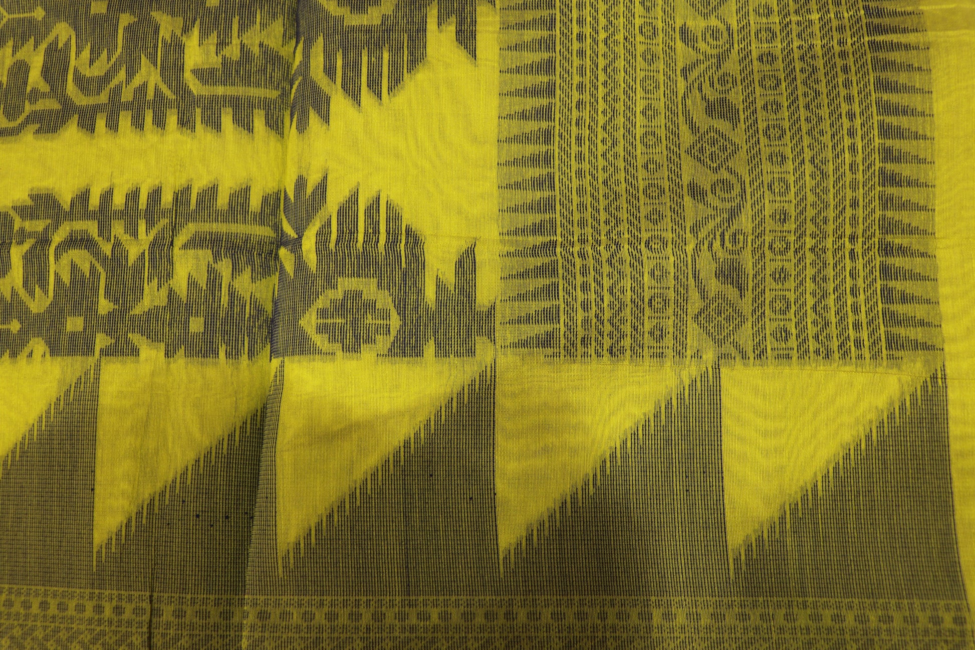 Silk Cotton saree Green colour - Vaishali Silks