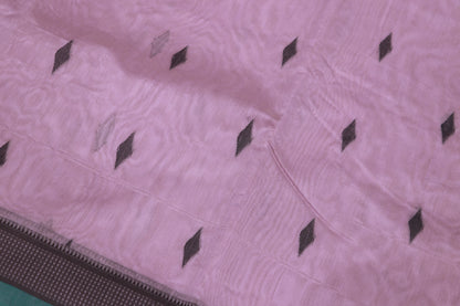 Silk Cotton  Saree Violet With Blue Colour