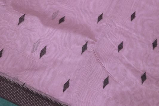 Silk Cotton  Saree Violet With Blue Colour