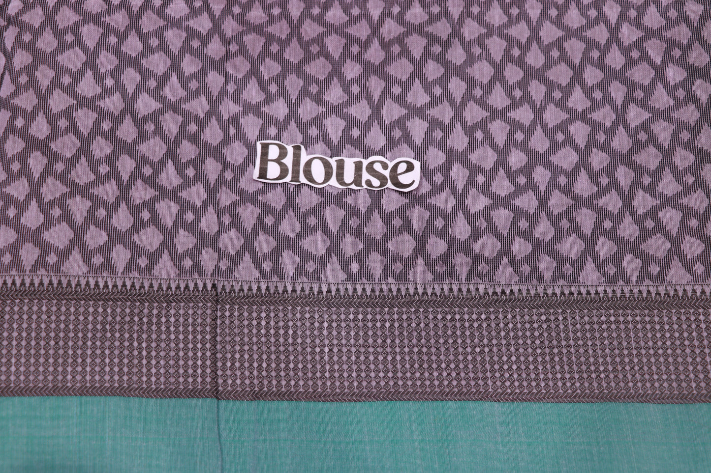Silk Cotton  Saree Violet With Blue Colour