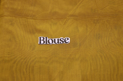 Silk Cotton Saree light Yellow colour - Vaishali Silks