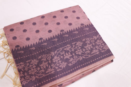silk Cotton Saree Pink Colour - Vaishali Silks