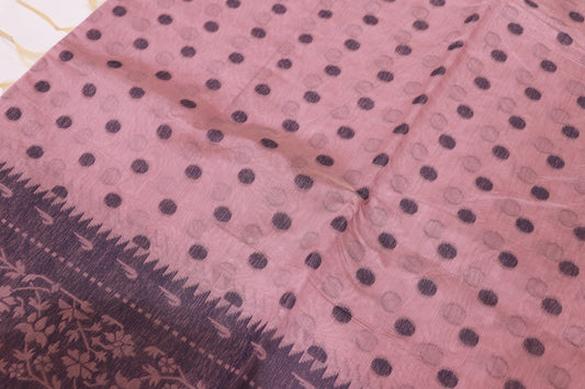 silk Cotton Saree Pink Colour - Vaishali Silks