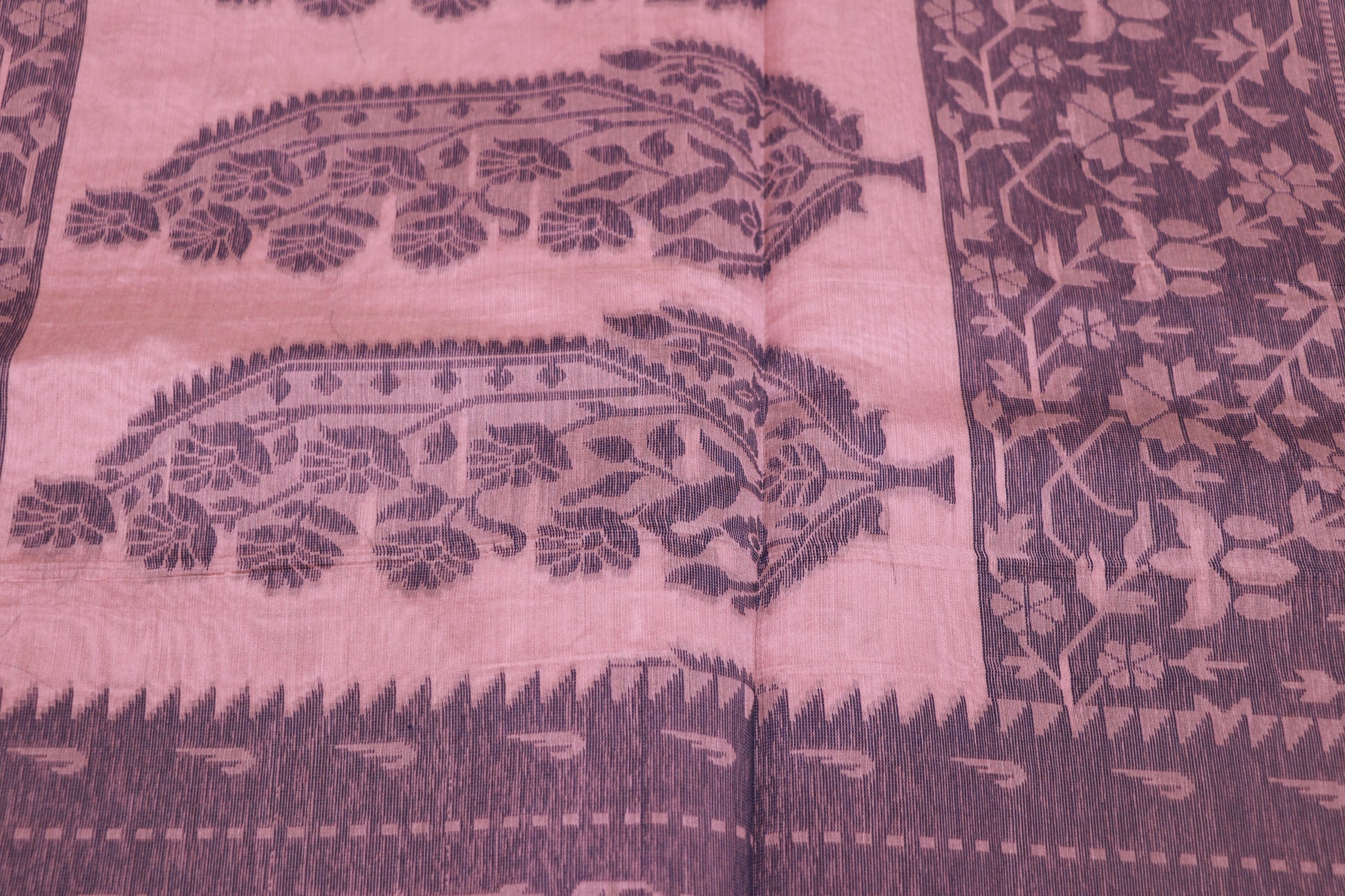 silk Cotton Saree Pink Colour - Vaishali Silks
