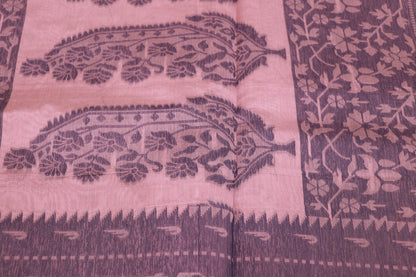 silk Cotton Saree Pink Colour - Vaishali Silks
