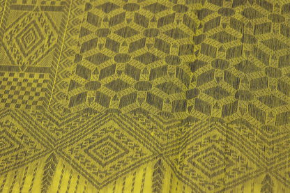 Silk Cotton Saree  Green  Colour - Vaishali Silks