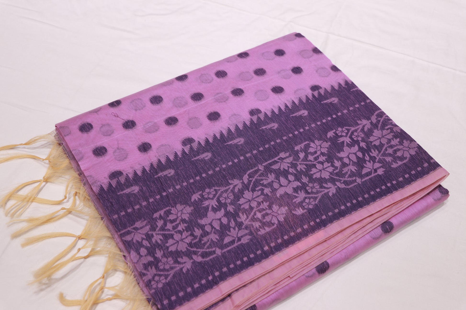 Silk  Cotton Saree Baby  PInk  Colour - Vaishali Silks