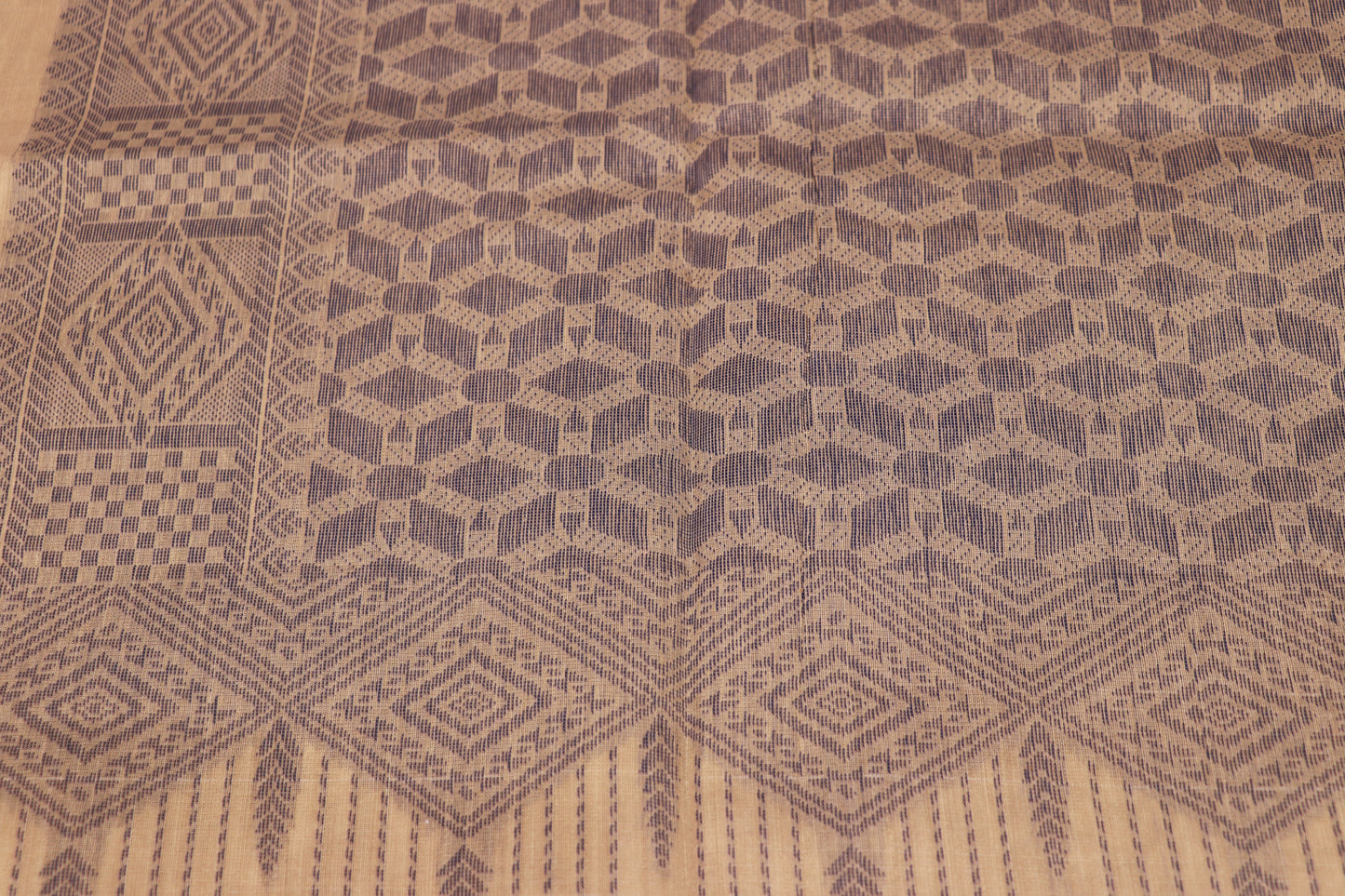 Silk Cotton Saree  Sandal Colour - Vaishali Silks