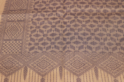 Silk Cotton Saree  Sandal Colour - Vaishali Silks