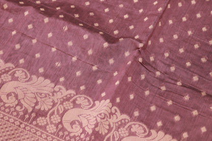 Silk  Cotton  Saree  Brown Colour - Vaishali Silks