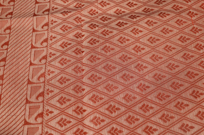 Silk Cotton  Saree Orange  Colour - Vaishali Silks