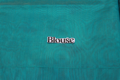 Silk Cotton  Saree Blue Colour - Vaishali Silks