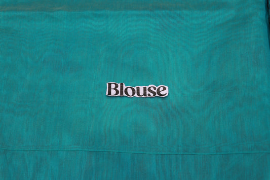 Silk Cotton  Saree Blue Colour - Vaishali Silks