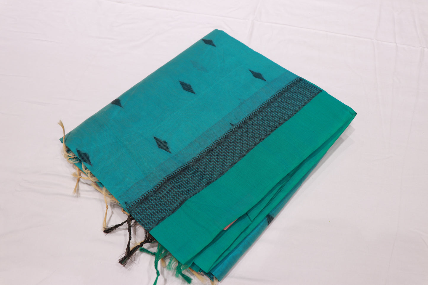 Silk Cotton Saree  Ramar Blue  Colour