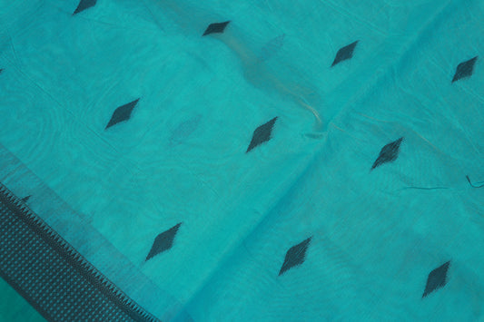 Silk Cotton Saree  Ramar Blue  Colour