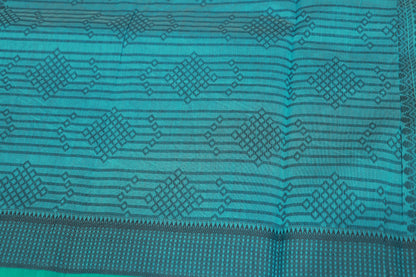 Silk Cotton Saree  Ramar Blue  Colour
