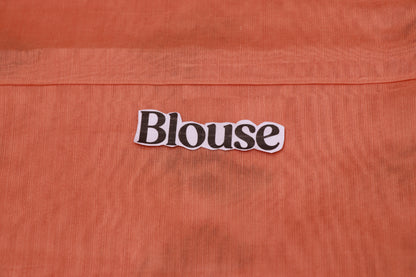 Silk Cotton Saree Peach Colour - Vaishali Silks