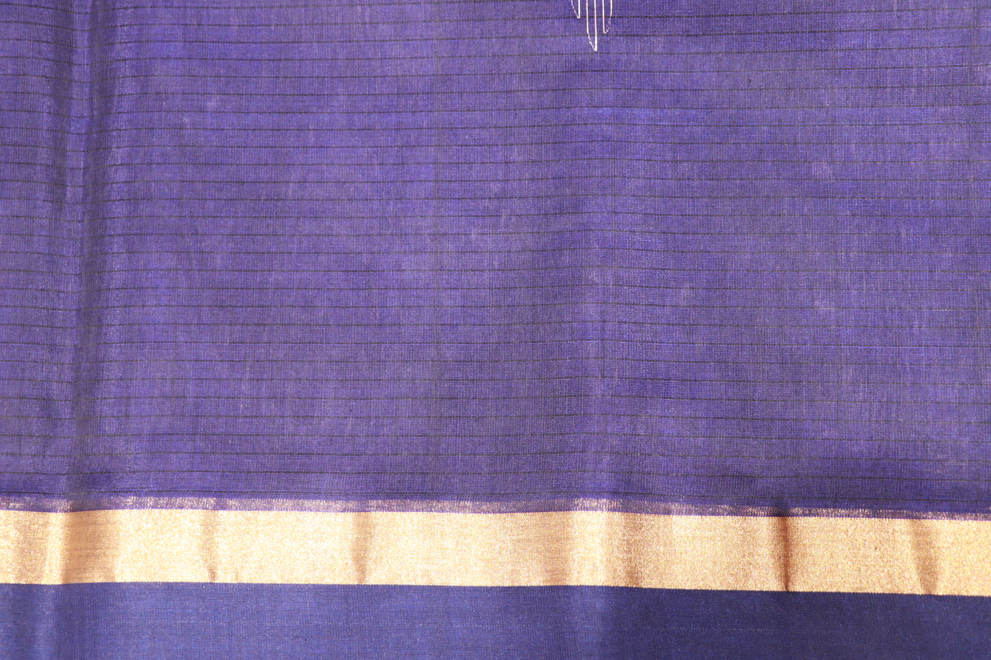 Silk  Cotton  Saree Ash  With Blue Colour