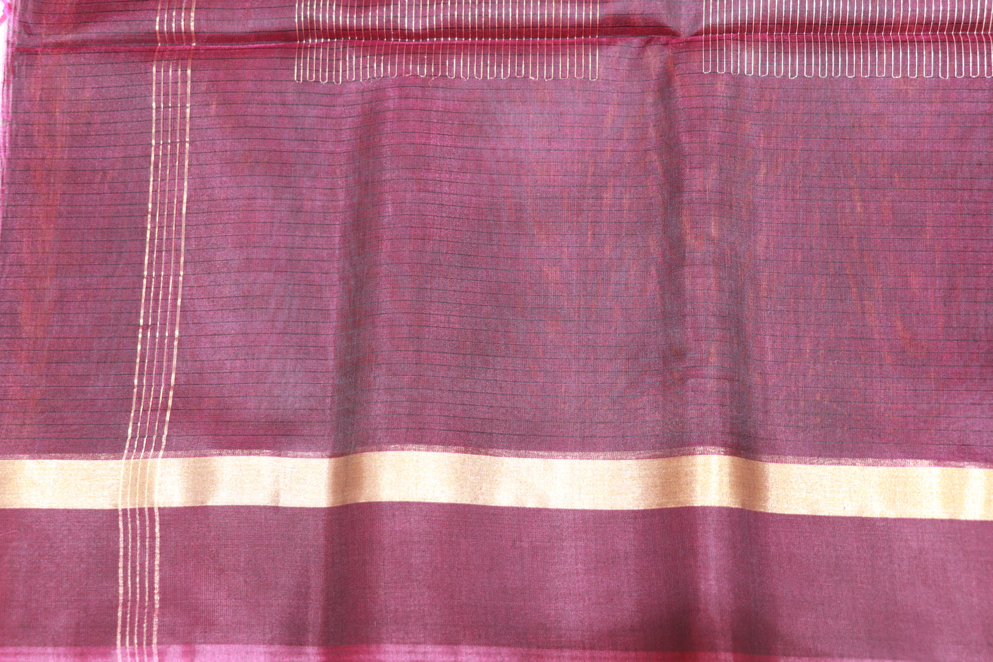 Silk Cotton Saree  Yellow With  Dark  Voilet Colour - Vaishali Silks