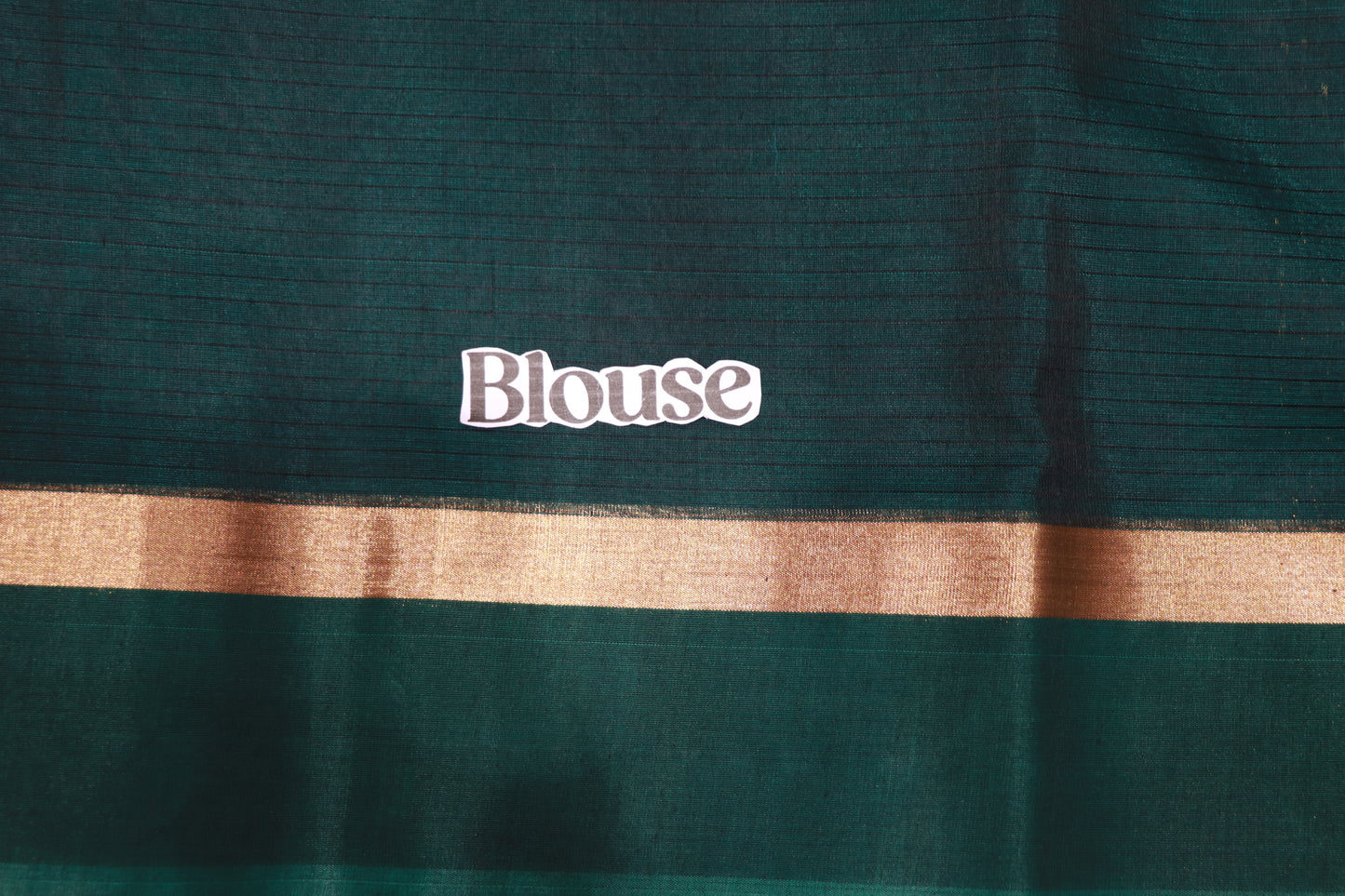 Silk Cotton Saree  Brown  With Bottle Green  Colour - Vaishali Silks