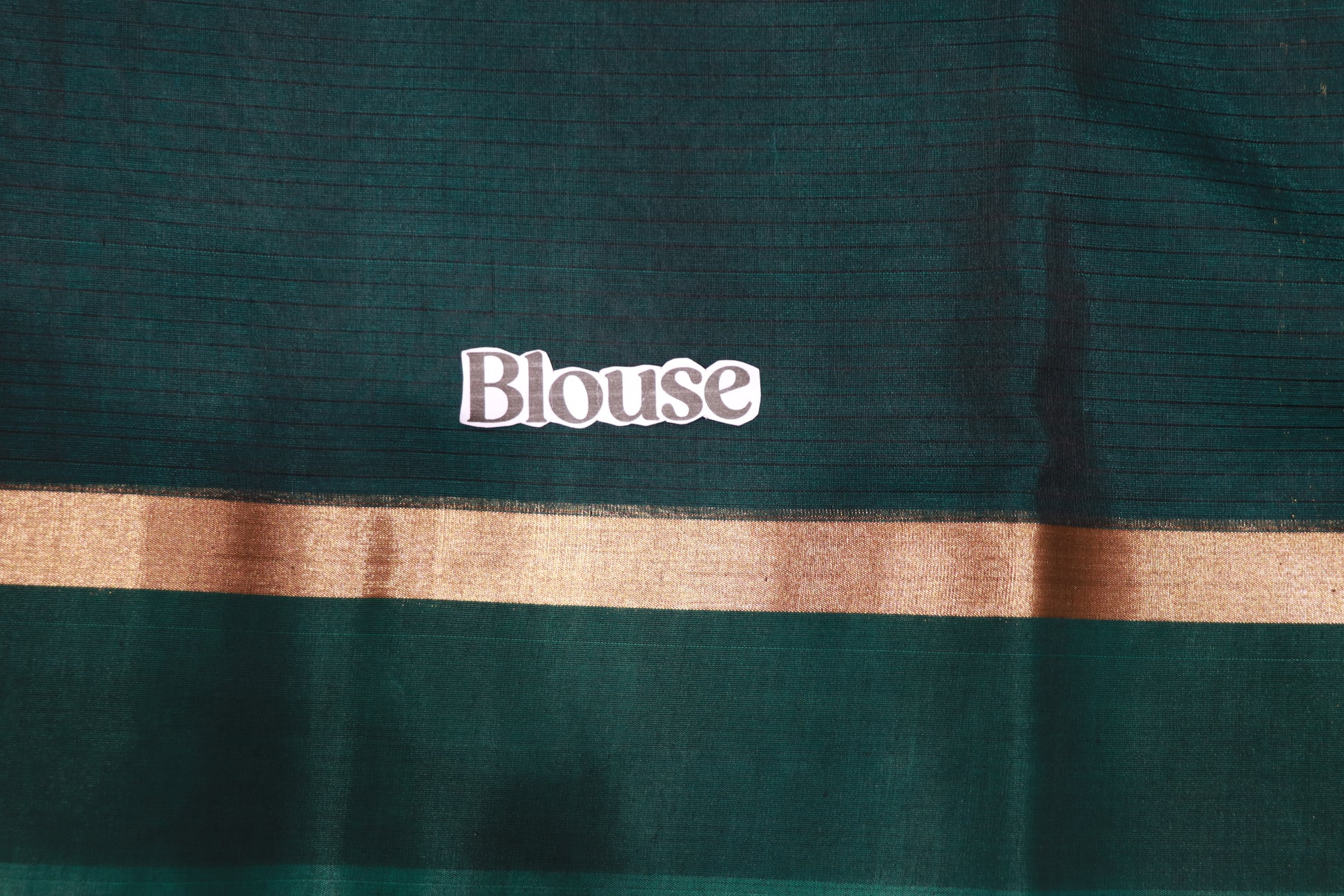 Silk Cotton Saree  Brown  With Bottle Green  Colour - Vaishali Silks