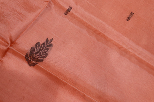 Banana Silk  Blue  With Orange Colour