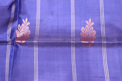Banana Silk  Blue  With Orange Colour