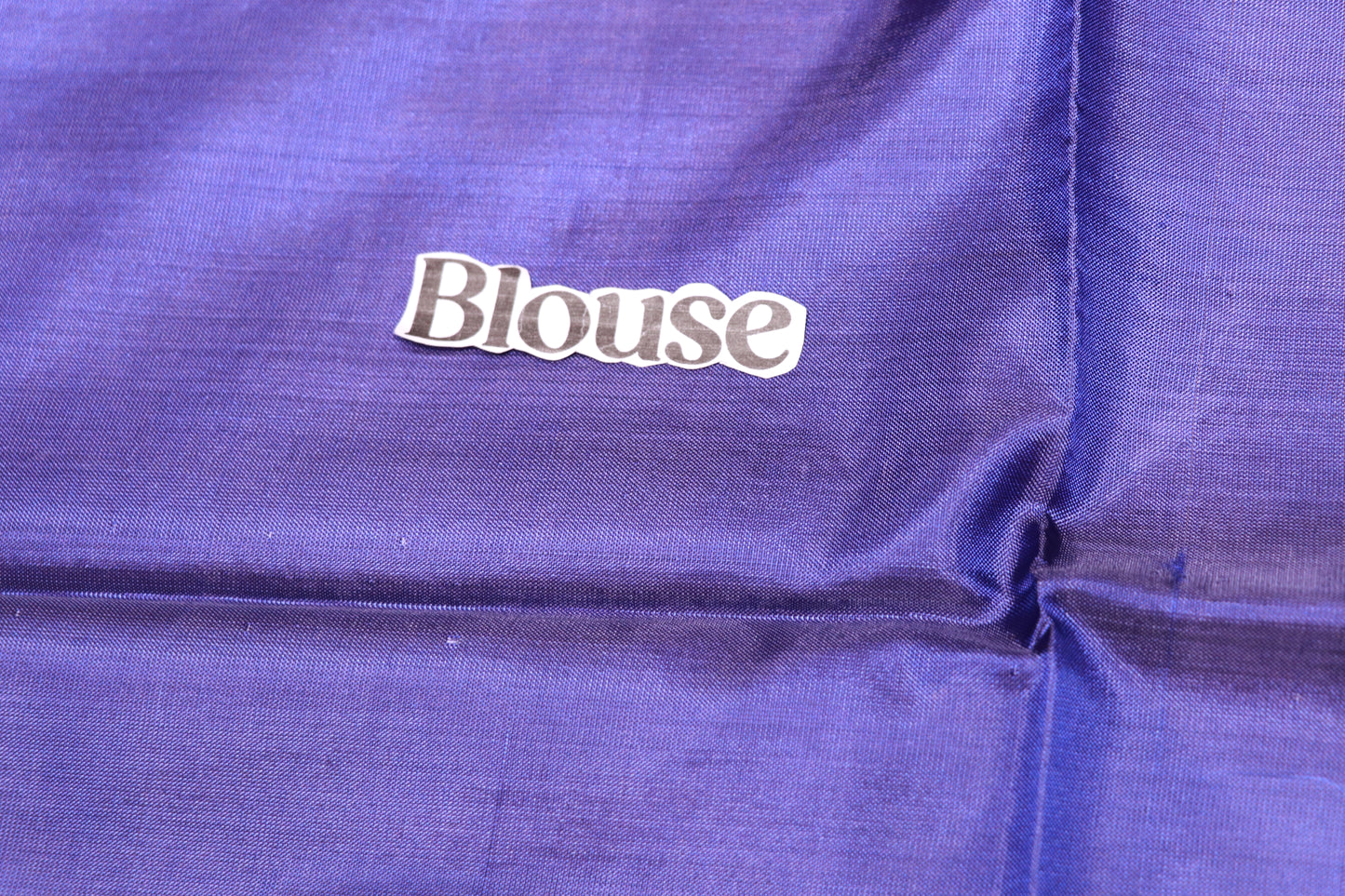 Banana Silk  Blue  With Orange Colour