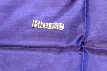 Banana Silk  Blue  With Orange Colour