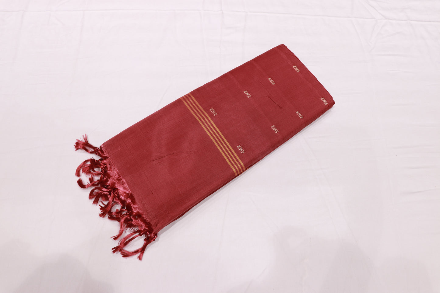 Banana SIlk  Mustard With Red Colour
