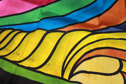 Pure Tussar   Saree Multi Colour