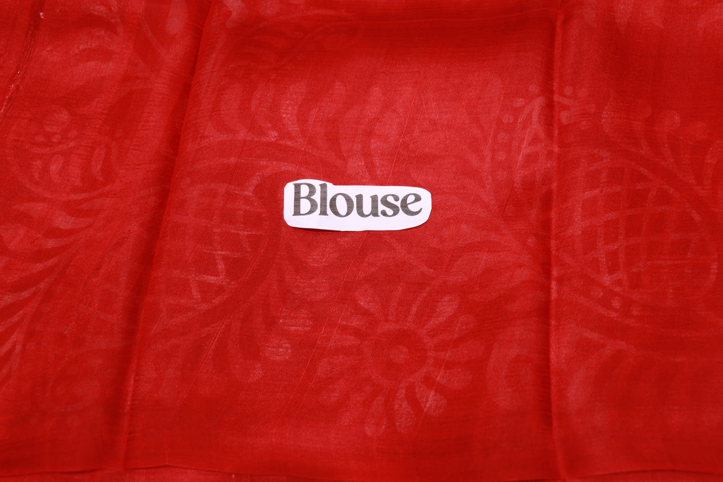 Pure Tusser Saree Red Colour
